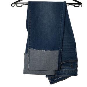 Style & Co  Straight Leg High Rise Cropped Jeans Sz 8 Cotton Stretch NEW